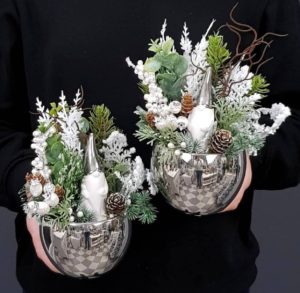Новогодние елочные корзины